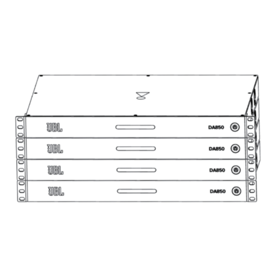 Harman JBL DA850 Quick Start Manual