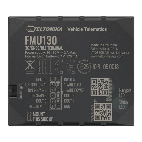 Teltonika FMU130 Manual