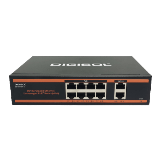 Digisol DG-GS1010PF-B Quick Installation Manual