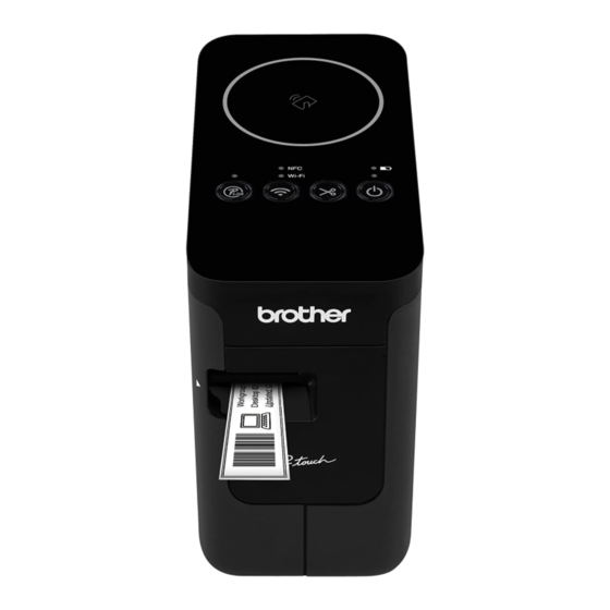 Brother P-touch PT-P750W User Manual