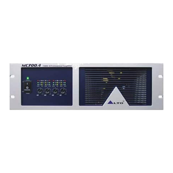 Alto MC700.4 User Manual