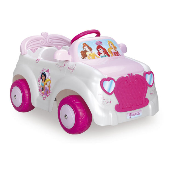 Famosa FEBER Disney Princess Electric Car Manual