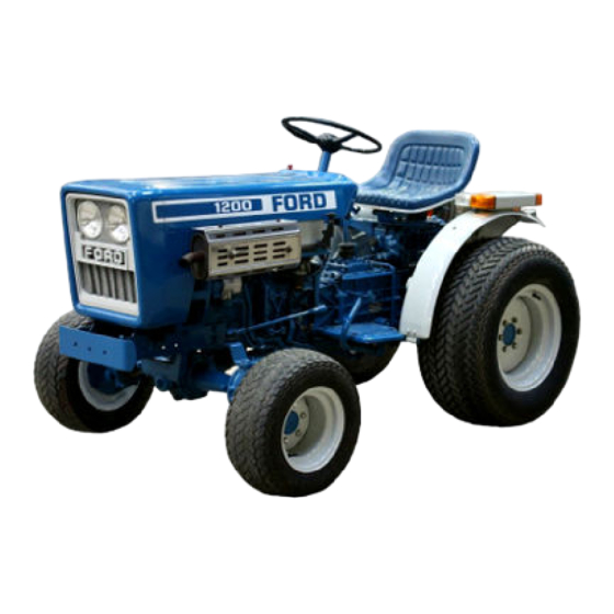 Ford F-1200 Operator's Manual