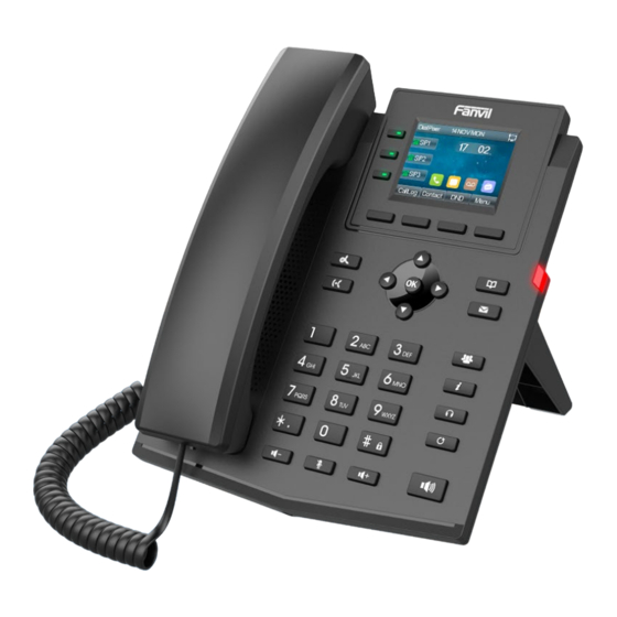 Intermedia Fanvil X303W Quick Start Manual