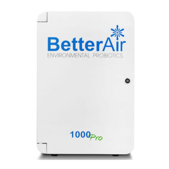 Better Air BA-1000Pro Quick Start Installation Manual