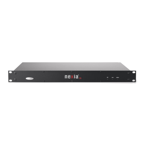 Biamp Nexia Series Manual