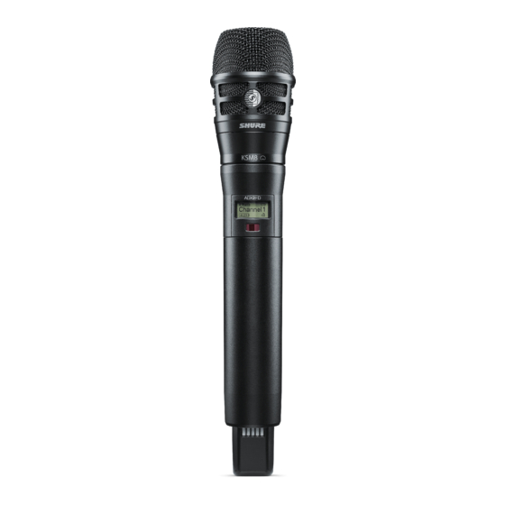 Shure ADX2FD/K8 User Manual