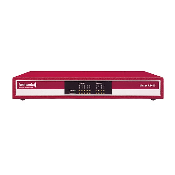 Funkwerk bintec R3400 User Manual