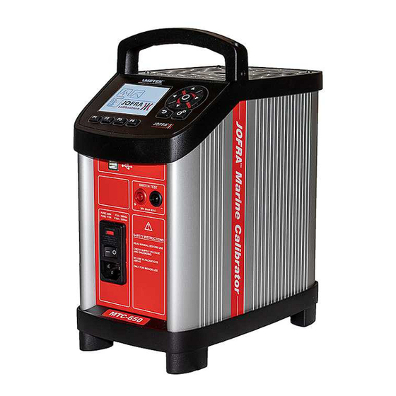 Ametek JOFRA MTC-650 A MKII Reference Manual