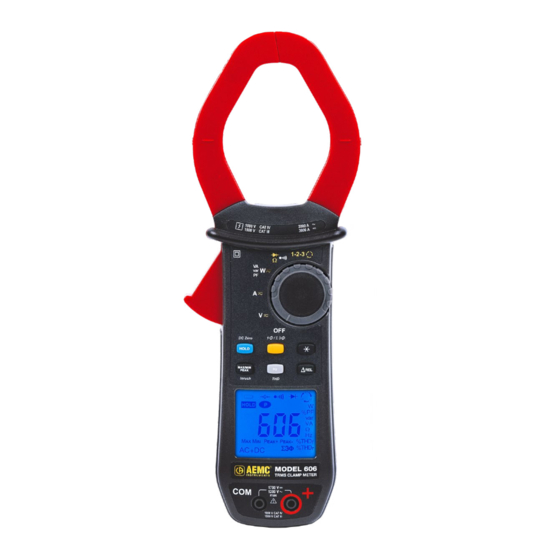 AEMC instruments 606 User Manual