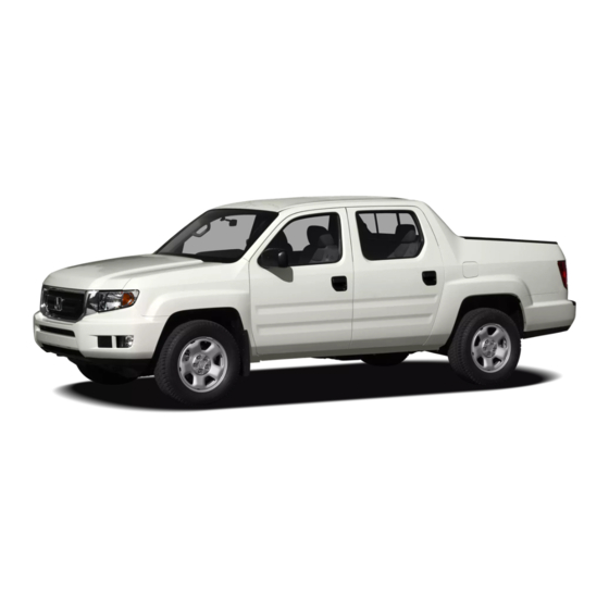 Honda 2009 Ridgeline Owner's Manual