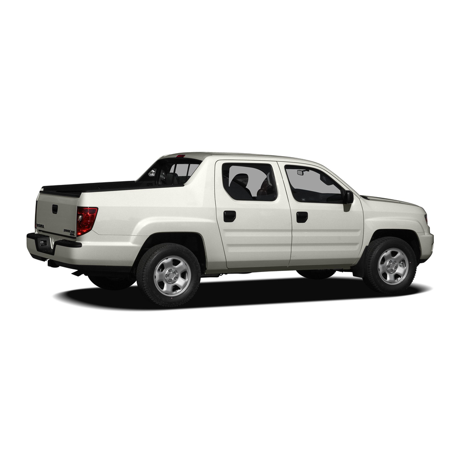 Honda 2009 Ridgeline Owner's Manual