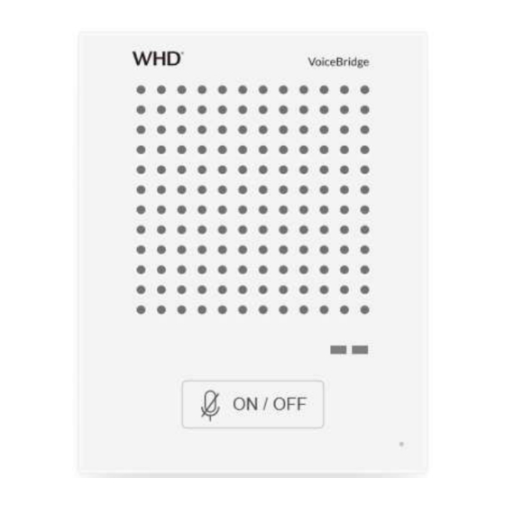 WHD VoiceBridge VBI10 LED Manual