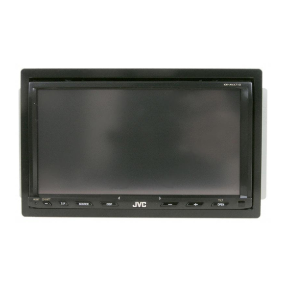 JVC KW-AVX710 Installation & Connection Manual