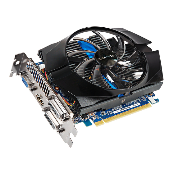 Gigabyte NVIDIA GV-N650OC-4GI User Manual