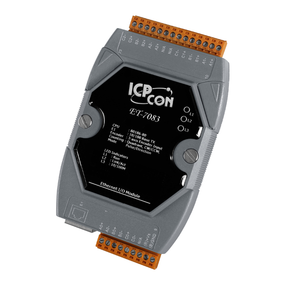 ICP DAS USA ET-7083 Quick Start Manual