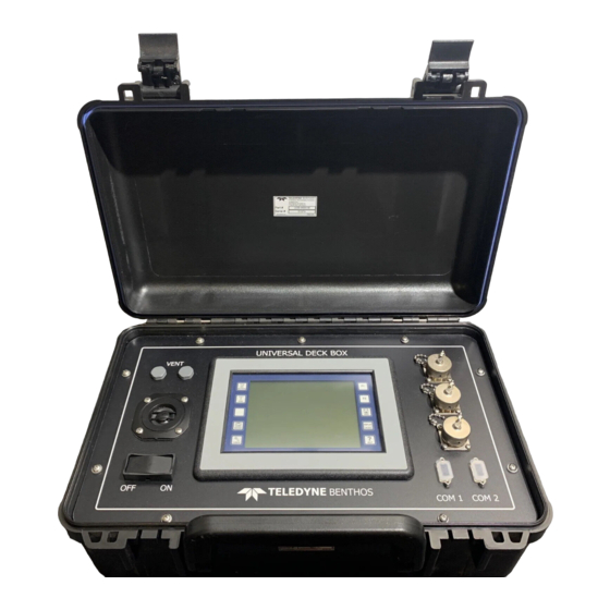 Teledyne BENTHOS UDB-9000 User Manual