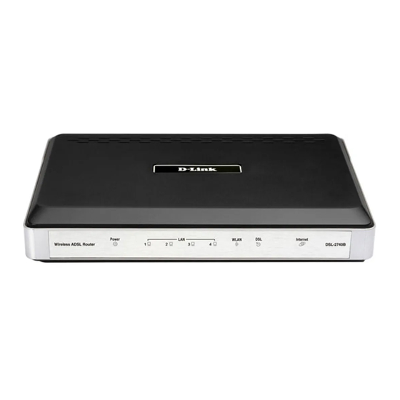 D-Link DSL-2740B Quick Installation Manual
