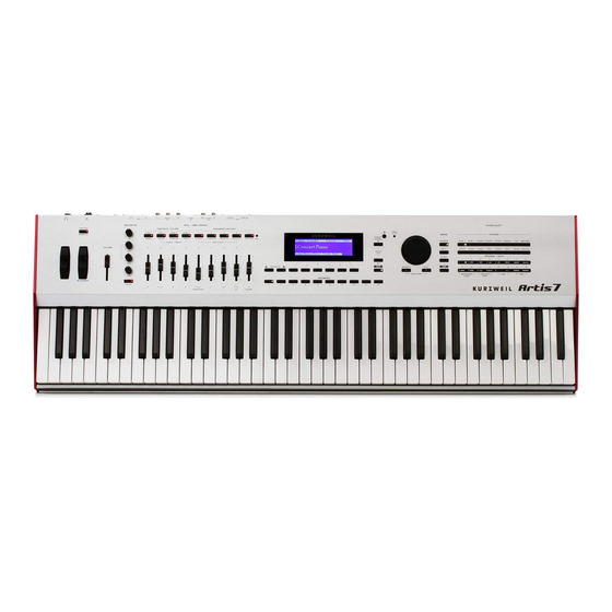 Kurzweil Artis Getting Started Manual