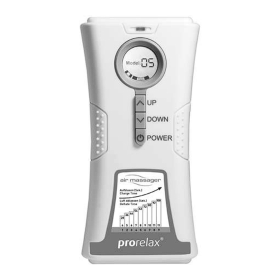 Prorelax AIR MASSAGER User Manual