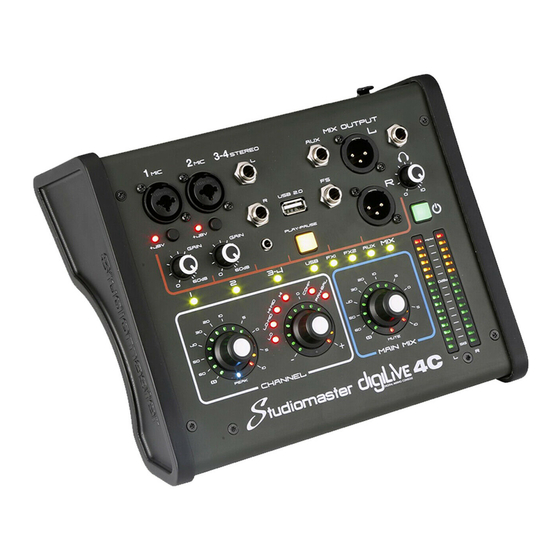 Studiomaster digiLiVE 4C User Manual