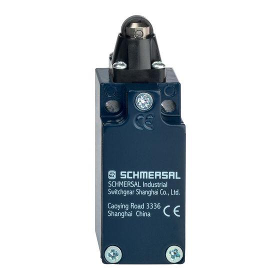 schmersal Z/T 235 AS Operating Instructions Manual