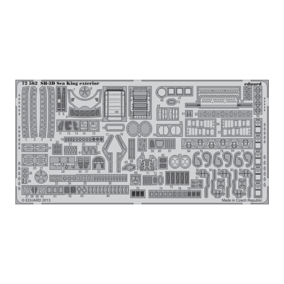 Eduard SH-3D Sea King exterior Quick Start Manual