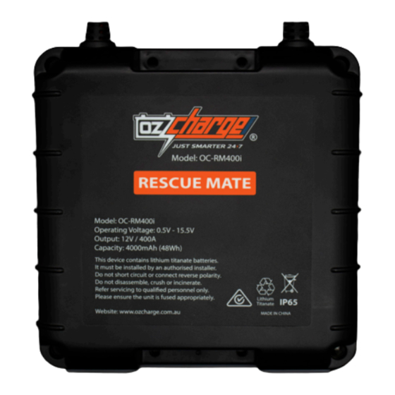 OzCharge OC-RM400i Owner's Manual