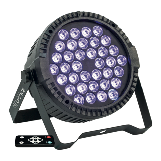 Ibiza THINPAR-36X3-UV Manual