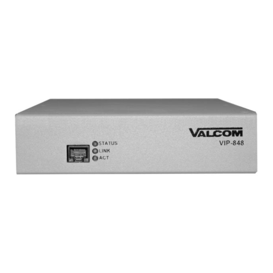 Valcom VIP-848 Manual