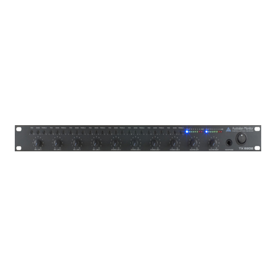 AUSTRALIAN MONITOR TX 8202 Specifications