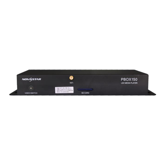 NovaStar PBOX150 Quick Start Manual