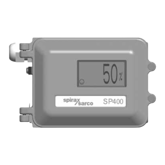 Spirax Sarco SP400 Installation And Maintenance Instructions Manual