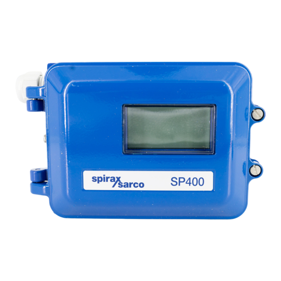 Spirax Sarco SP400 Installation And Maintenance Instructions Manual