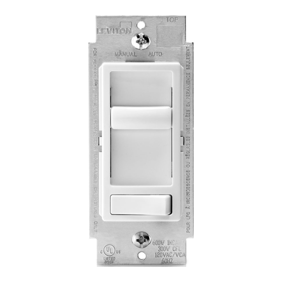 Leviton DECORA 661F Series Installation Instructions