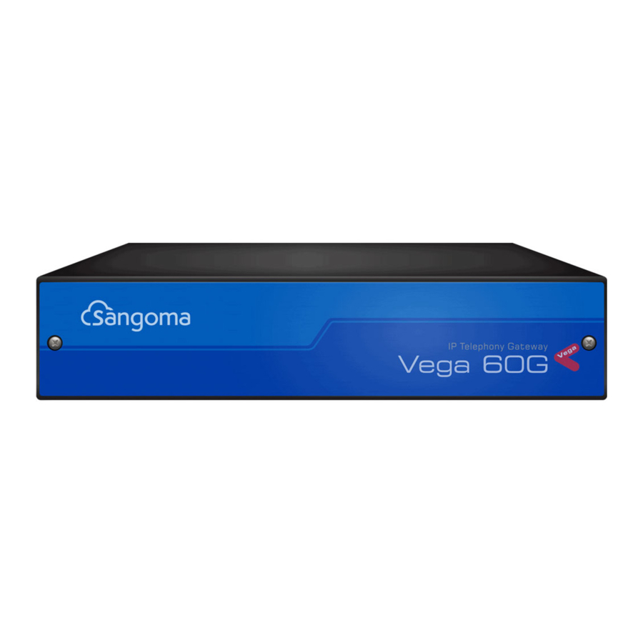 Sangoma Vega 60G - Gateway Quick Start Guide