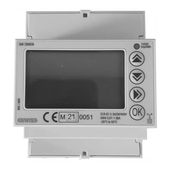 Gewiss GWD 6809 Manual