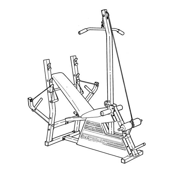 Weider Power Flex D621 354.156350 Assembly Instructions Manual