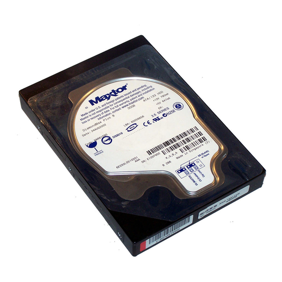 Maxtor SERIAL ATA HARD DRIVE Installation Manual