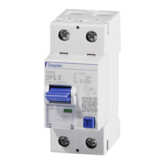 Doepke DFS 2 Installation And Operating Instructions