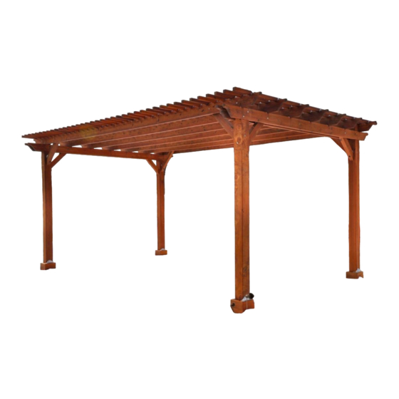 Forever Redwood GARDEN PERGOLAS Assembly Instructions Manual