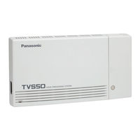 Panasonic KX-TVS50 - 2 Port Voicemail System Installation Manual