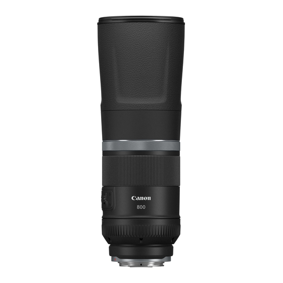 Canon RF 500mm F1.8 STM Manuals
