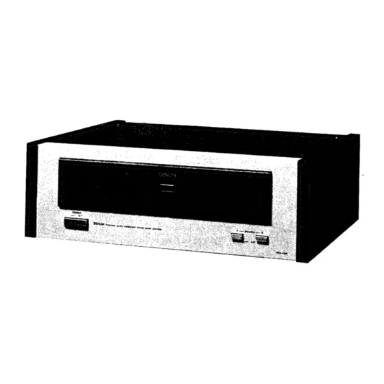Nippon Columbia Denon POA-1500 Service Manual