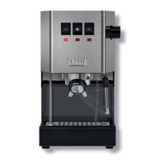User Manuals: Gaggia Milano NEW CLASSIC RI9480 Machine