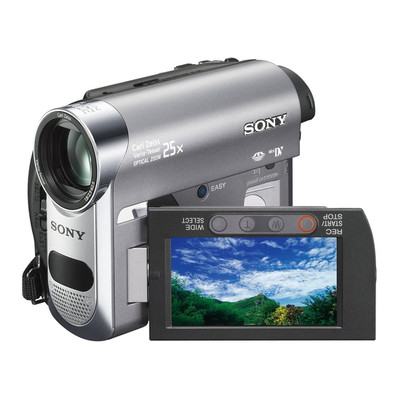 Sony Handycam DCR-HC62E Operating Manual