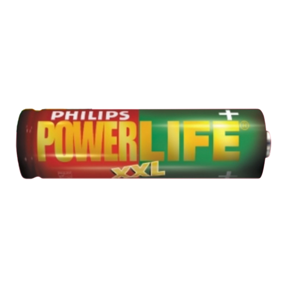 Philips PowerLife LR20-P2/00B Specifications