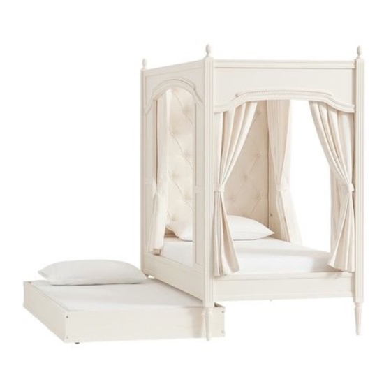 pottery barn kids BLYTHE CARRIAGE BED TWIN Manuals