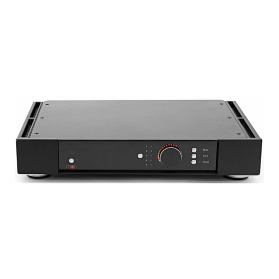 Rega Elicit-R Manual