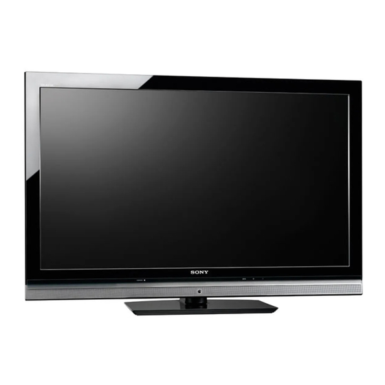Sony bravia KDL-40WE5 Operating Instructions Manual